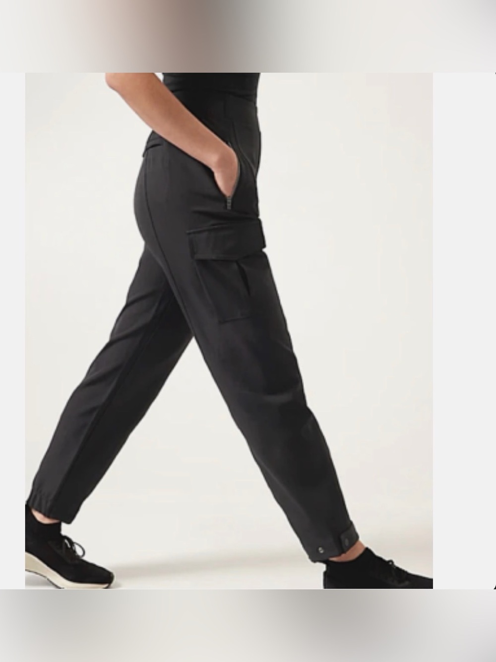 Athleta Black Endless High Rise Cargo Pant - Picture 2 of 6